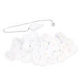 thumbnail image 5 of Juego de 25 uds de piedras rúnicas de cristal con bolsa de péndulo, piedras curativas de runas de adivinación de buena suerte para meditación, cristal blanco, 5 of 5
