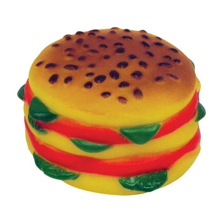 UPC: 0083929015997 | Boss Pet Digger s Multicolored Vinyl Hamburger Squeaky Dog Toy Large 1 pk