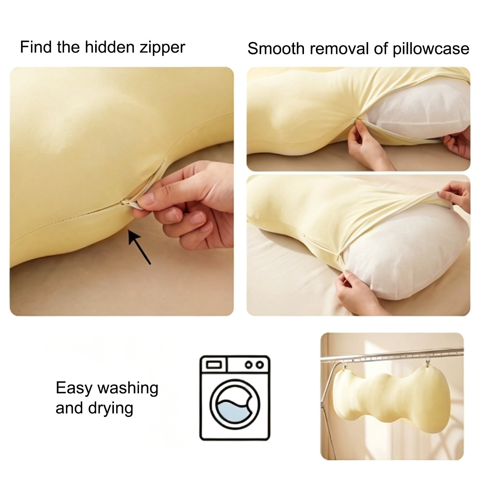 Summer Cooling Ice Silk Long Full Body Pillow, Ergonomic Side Sleeper Leg Back Support Bolster Cushion, Soft Breathable Bed Pillow for Adult Sleeping Relaxing Reading Use