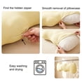 thumbnail image 6 of Miwamany Summer Cooling Ice Silk Long Body Pillow 39.37 Inch for Side Sleepers Soft Ergonomic Bolster Cushion Leg Support Pillow for Adults Bed Sleeping, 6 of 6