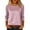 Pink, variant on Guluxicc Womens Tunic Tops Casual Crewneck Long Sleeve Shirt Solid Color Pullover Tops, Pink, M