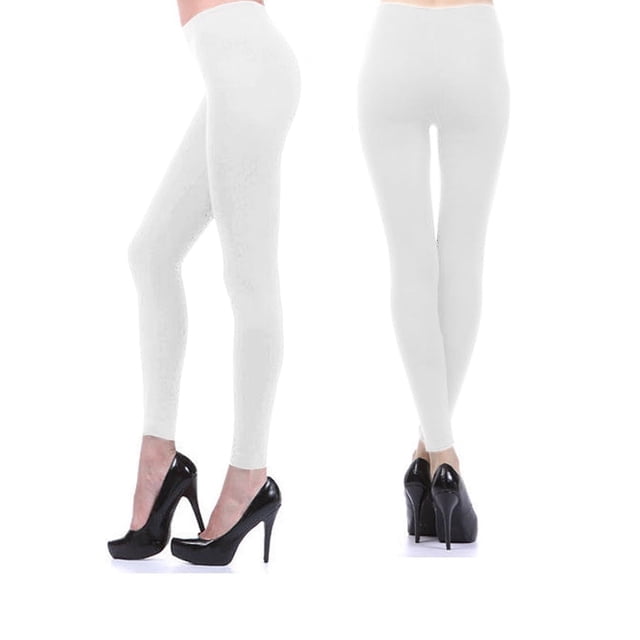 ¡Medias hasta el tobillo sin pies para mujer, pantimedias sin costuras, elásticas, opacas y blancas!