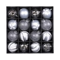 thumbnail image 1 of 16 bolas navideñas colgantes para proyectos de bricolaje, decoraciones navideñas. Plata, 1 of 8