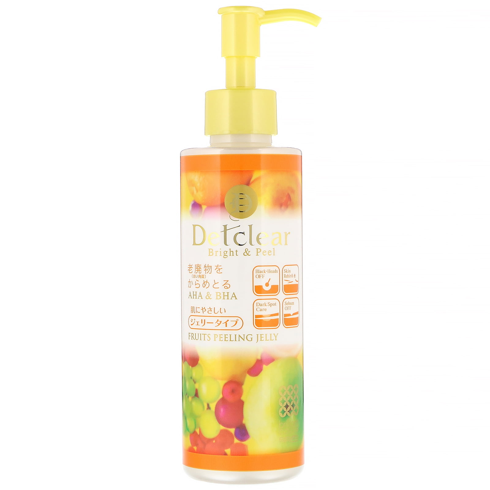 Meishoku Detclear, Bright & Peel, Fruit Peeling Jelly, Mixed Fruit, 6.1