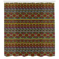 thumbnail image 3 of Ambesonne African Shower Curtain, Geometric Colorful, 69"Wx70"L, Multicolor, 3 of 3
