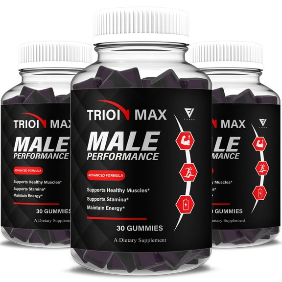 (3 Pack) Trion Max Performance Gummies, TrionMax Advanced (3 Month Supply)
