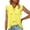 Yellow, variant on sovlvnd Plus Size Tank Tops for Women Fashion Womens Tie Neck Blouses Summer Causal Ruffle Trim Sleeveless Tops Tank Top Bodysuit for Women