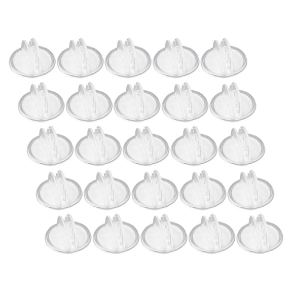 MLINS  25 Pcs Mini Chalkboard Signs for Food Plastic Clips Transparent