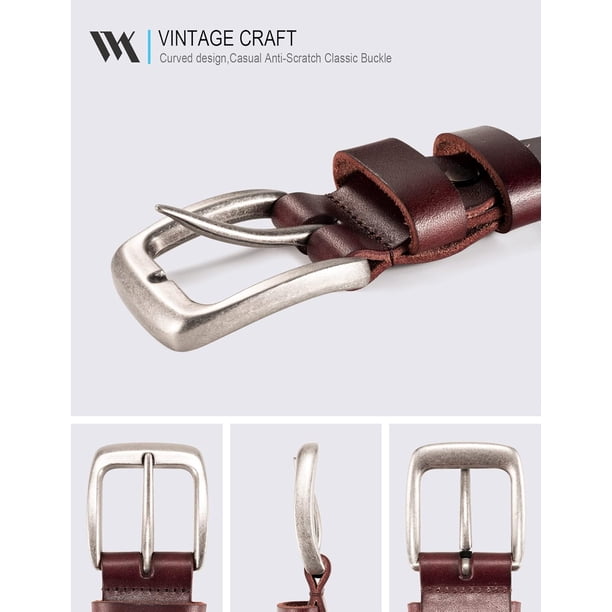 100% Genuine Italian Real Solid Leather Belt Strap Unisex Up to 46\