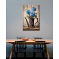 thumbnail image 6 of Bathroom Flower Wall Art,Farmhouse Canvas Walll Decor,Country Wood Blue Roses Floral Pot Rustic Painting Picture for Bedroom,Office,Home,Hotel Decor, 6 of 6