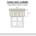 thumbnail image 3 of Patin Stone Kitchen Curtains 18 Inch Length 2 Pcs, Rod Pockets Room Darkening Solid Thermal Curtains, Farmhouse Short Valances for Windows Drapes for Bathroom Cafe, Each Panel 60" W x 18" L, 3 of 10