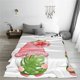 thumbnail image 5 of Fotbe Hello Summer Gnome Manta de Franela Acolchonada con Estampado, Súper Suave y Esponjosa, Extra Grande para Sofá, Cama, Uso Todo el Año-80"x60", 5 of 7