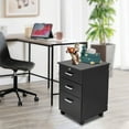 thumbnail image 3 of 3-layer File Cabinet w/Drawers Home Office Filing Storage Organizer Lockable Mobile File Cabinet, 3 of 23