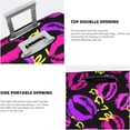thumbnail image 4 of Luggage Cover Elastic Washable Stretch Suitcase Protector Anti-Scratch Travel Suitcase Cover for Kid and Adult, Pink Purple Lips, M (22-24 inch suitcase), 4 of 6