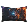 thumbnail image 1 of Balery Forest Cool Lion Funda de Cojín Estampada, Regalos para Mujeres, Regalos de Amor para Ella, Regalos para Novia o Esposa, Funda de Almohada-14"x20", 1 of 6