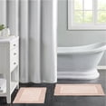 thumbnail image 5 of Blossom & Vine 2 Pièces Tapis de Bain Frontière d'Hôtel Ensemble Argent 20 Po x 30 Po, 5 of 5
