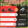 thumbnail image 5 of Farmdex 24 Volt Ride on Toys with Remote Control, 7AH Battery Ride on Cars, 4 Wheeler Quad ATV, Electric Car for Kids w/ Bluetooth, Music, Battery Display, LED Light Control, 5 MPH, Red, 5 of 9