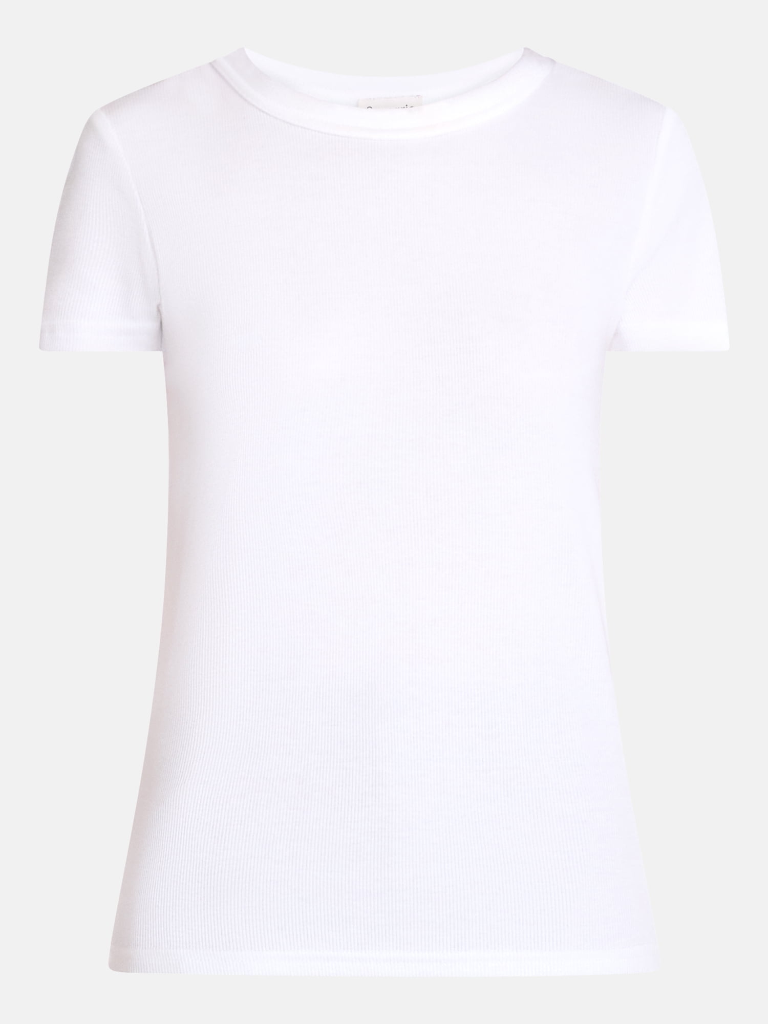 Scenario Women's Rib Tee with Short Sleeves, Sizes XS-XXXL