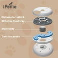 thumbnail image 2 of iPettie  Donuts Frost 6 Meal Cordless Automatic Pet Feeder, Dry & Wet Food Automatic Cat Feeder with Two Ice Packs White, 2 of 6