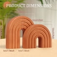 thumbnail image 2 of Threns 2Pcs Wooden Arch Decor Boho Wood Arch Decorative Objects Modern Shelf Decor Aesthetic for Table Shelf Mantel Living Room Decor, 2 of 10