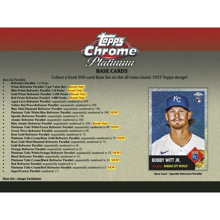 Amazon.com: 2022 Topps Chrome Platinum Anniversary Baseball
