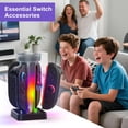 thumbnail image 7 of 4-in-1 Charging Dock for Nintendo Switch 2 Left Right Gamepad, Magnetic Stand with 5 RGB Light, Overcharge Protection-Black, 7 of 7