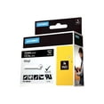 thumbnail image 1 of DYMO Rhino Coloured Vinyl - Vinyl - permanent adhesive - white on black - Roll (0.5 in x 18 ft) 1 cassette(s) tape - for DYMO ILP219; Rhino 4200, 5000, 5200, 6000; RhinoPRO 3000, 5000, 6000, 6500, 1 of 4