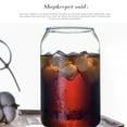 thumbnail image 3 of 12 oz Can Shaped Glass Cups, Beer Can Glasses, Aesthetic Soda Can Cup Clear Glass Tumbler Beer Glasses, Tall Cocktail Drinkware Cute Cups, Cool Drinking Glasses for Kitchen, Modern Glassware, 3 of 9