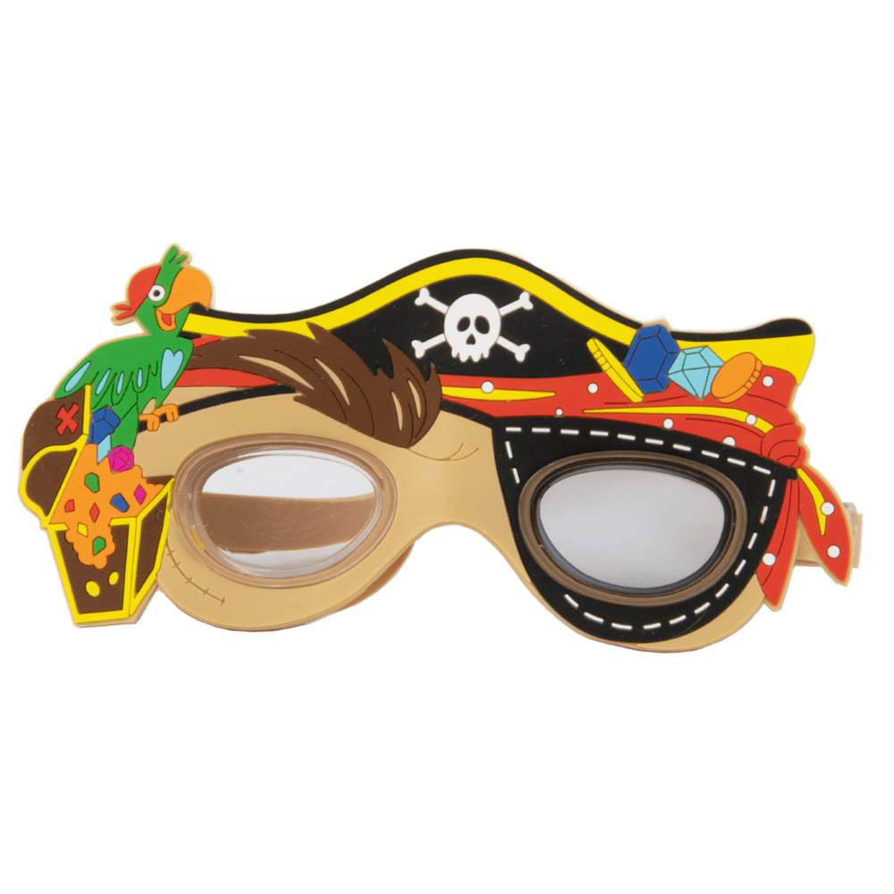 FINIS Character Goggles - Fun Kids Swim Goggles for the Pool - Anti-Fog Goggles with UV Protection and a Soft Silicone Strap - Easily Adjustable Kids Swimming Goggles - Pirate