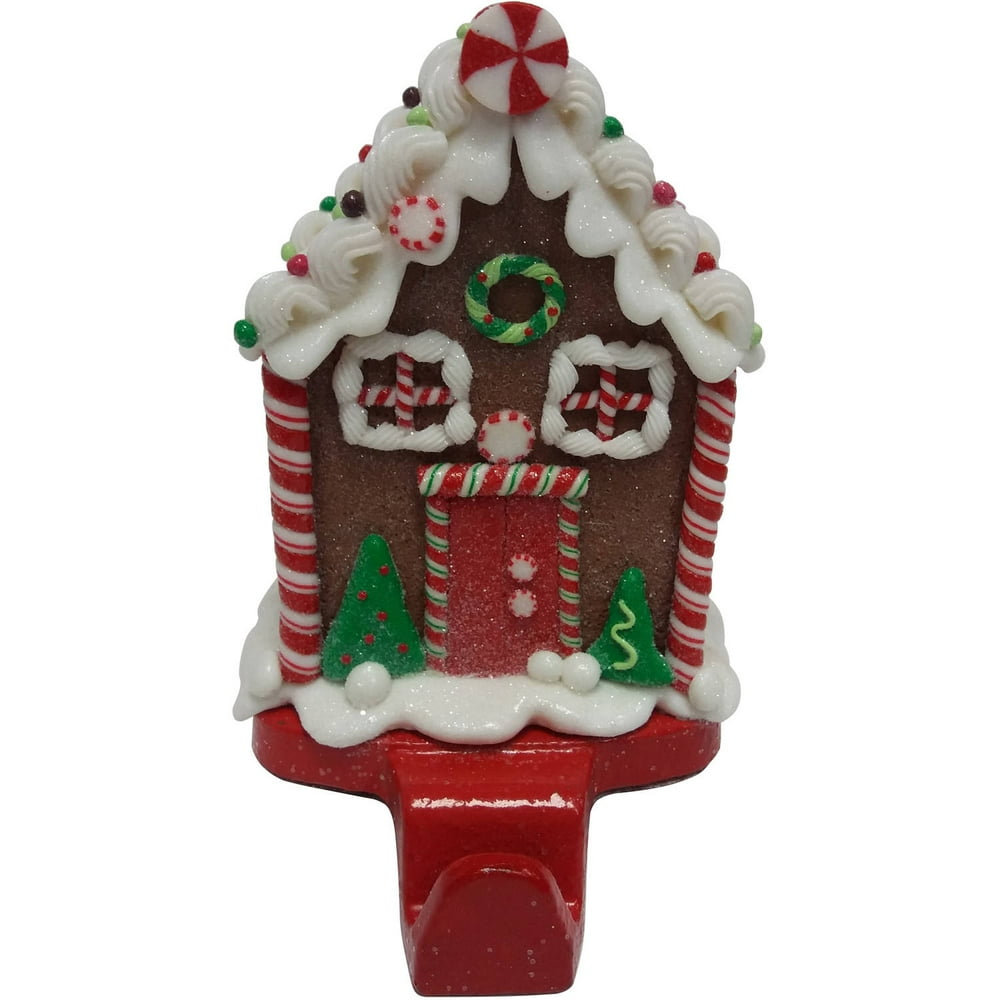 Holiday Time Christmas Decor Gingerbread House Stocking Holder