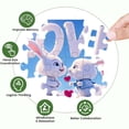 thumbnail image 3 of Valentine's Day Puzzle LOVE Series Cartoon Puzzles Fun Couple Warming Activity Home Decor Wall Hanging-A, 3 of 3