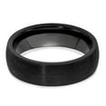 thumbnail image 5 of Edward Mirell Titanium Black Ti Domed Textured Lines 6mm Band, 5 of 8