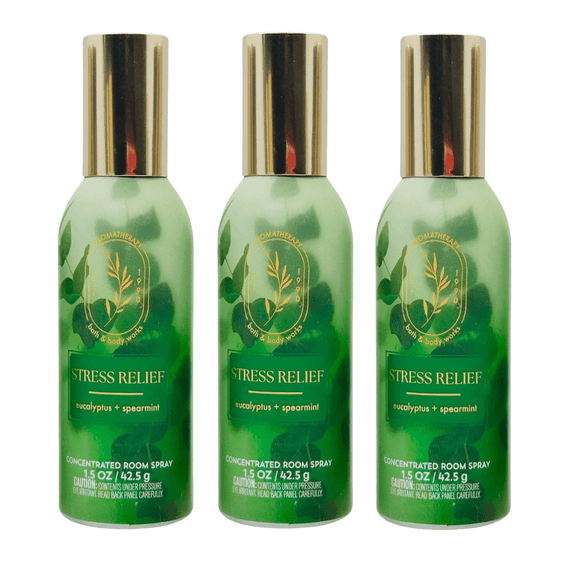 Eucalyptus Spearmint Concentrated Room Spray by Bath Body Works - Pack of 3