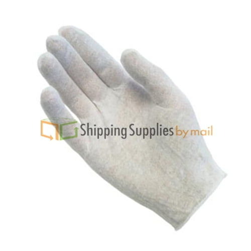 3 PAIRS WHITE COIN INSPECTION GLOVES COTTON LISLE OR BLEND JEWELRY LINER FILM