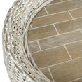 thumbnail image 5 of SAFAVIEH Alley Wood Top Round Wicker Coffee Table, Summer Grey/White Wash, 5 of 8