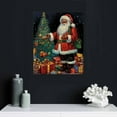 thumbnail image 4 of PIKWEEK  African American Santa Canvas Wall Art Print, Christmas Home Decor Artwork,  16x20 in, 4 of 4