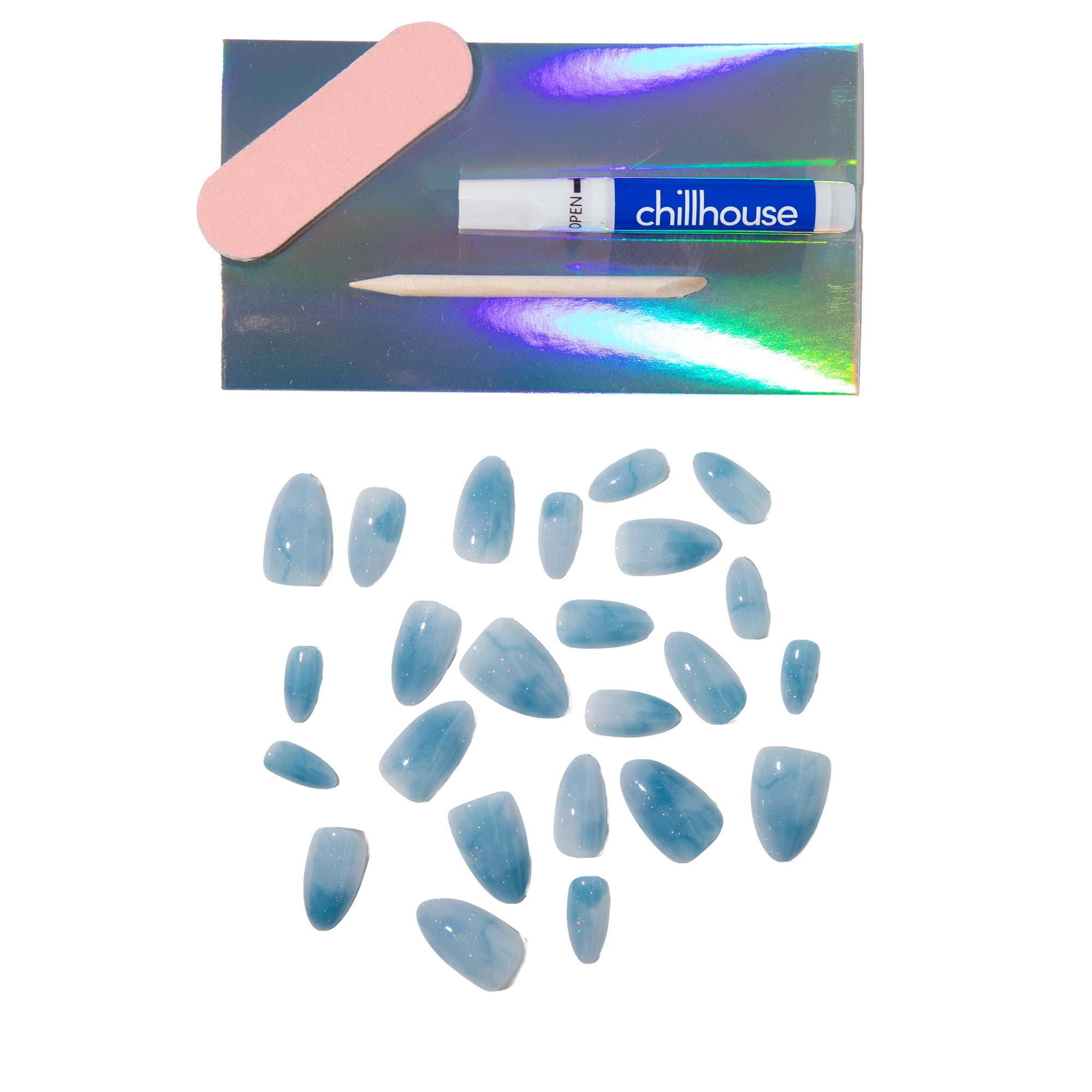 Chillhouse - Ongles à coller - Amande - Acid Wash - 30 ongles