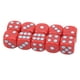thumbnail image 1 of 20 piezas dados de esquina redondeada de 16mm juego de dados de 6 caras para juegos de mesa juegos de matemáticas puntos rojos y azules, 1 of 14