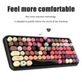 thumbnail image 1 of Clavier Sans Fil Bluetooth 308i 84 Touches Bouton Rond Clavier de Jeu Sans Fil Clavier Compatible pour Windows/Mac/Android/Ios, 1 of 9