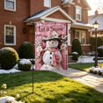 thumbnail image 2 of Christmas Garden Flag Double Sided Printed Festive Yard Banner Linen Outdoor Holiday Decoration for Patio, 2 of 6