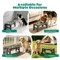 thumbnail image 5 of Heeyoo Adjustable Height Large Plastic Elevated Bowl with 2 Stainless Steel Dog Bowls for Dogs, Gray, 5 of 7