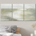 thumbnail image 3 of wall26 Canvas Print Wall Art Set Minimal Teal Tan Paint Stroke Landscape Abstract Shapes Illustrations Modern Art Decorative Multicolor for Living Room, Bedroom, Office - 24"x36" x 3, 3 of 5
