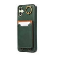 thumbnail image 2 of Wallet Back Case for Samsung Galaxy A05 with Wrist Strap, Stylish Magnetic Card Holder Finger Ring Kickstand PU Leather Lanyard Shockproof Slim Phone Case for Samsung Galaxy A05, Green, 2 of 7