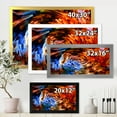 thumbnail image 4 of Designart 'Orange Spiral Abstract Voyages To Inner World' Modern Framed Art Print, 4 of 4