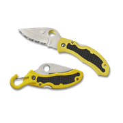 Spyderco Snap-It Salt Series Lockback Knife Yellow FRN H-1 Stainless C26SYL