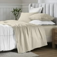 thumbnail image 3 of Superior Egyptian Cotton Deep Pocket 650 TC Sheet Set, Olympic Queen, Ivory, 3 of 9
