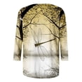 thumbnail image 4 of DailyTrove Women's Nature Branch & Bird Print T-Shirt - Short Sleeve Casual Tee, Serene for Hikes & Daily, 4 of 4