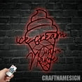 thumbnail image 2 of Craftnamesign Custom Ice Cream Shop Metal Wall Art LED Light, Ice Cream Shop Decor, Ice Cream Sign, 2 of 5