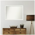 thumbnail image 4 of Amanti Art Custom Wall and Bathroom Mirror (31.5 x 39.5 in.), Vanity White Narrow Frame, 4 of 7