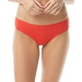 thumbnail image 3 of VINCE CAMUTO SWIM Women's Red Stretch Lined Moderate Coverage Shirred Riviera Cheeky Swimsuit Bottom L, 3 of 4